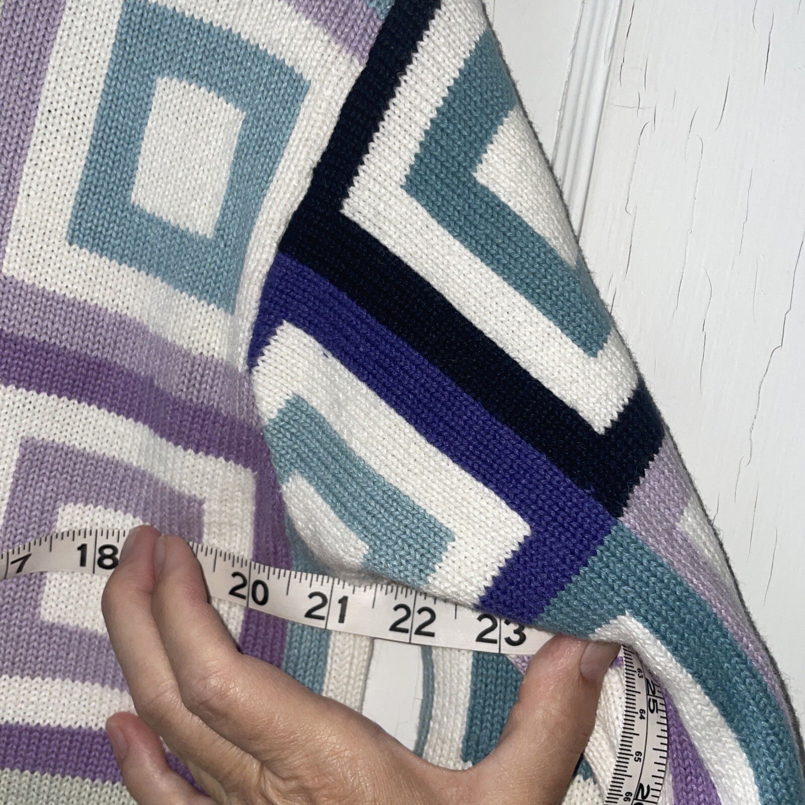 Talbots Vintage Patchwork Rami Cotton Cardigan Ar… - image 5