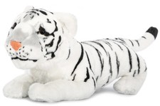 PLÜSCHTIER PLÜSCH TIGER BABY - weiss - liegend 62 cm NEU Plüschtiger Stofftiger