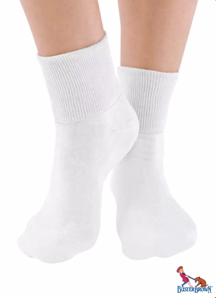 Calcetines tobilleros para mujer BUSTER MARRÓN 100 % algodón finos plegables Bobby Crew - 6 pares Foto 3 de 4