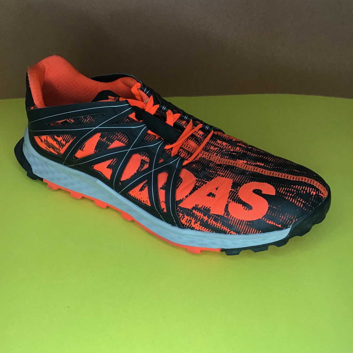 Adidas Performance Men&#039;s Vigor Trail Runner Szie Solar Red Black | eBay