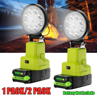 LED Work Light For RYOBI 18V Battery Portable Campaign Lamp