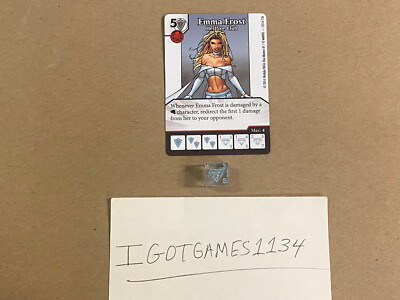 Emma Frost - Hellfire Club - Super Rare 123 w/ Die (Dice Masters Uncanny X-Men)