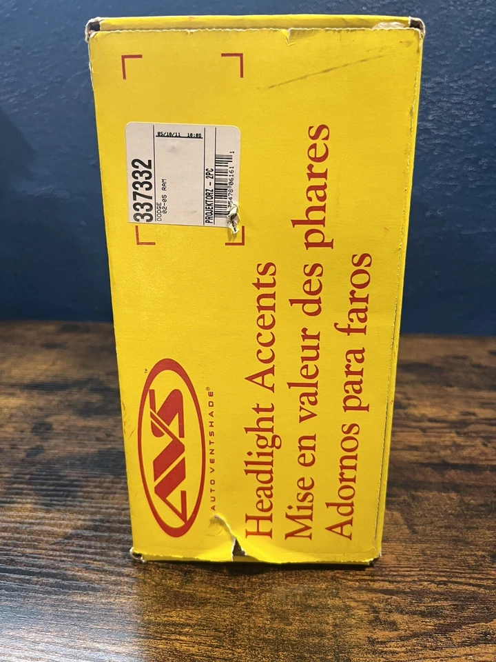 NUEVAS cubiertas de faros negras AVS Projektorz 337332 para Dodge Ram 1500to3500 02-05 Foto 2 de 4