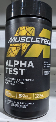 MuscleTech Alpha Test 120 Capsules Free shipping New/Sealed