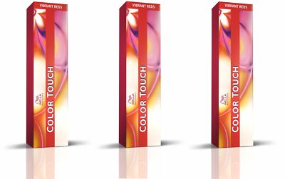 3x Wella Professionals Color Touch Vibrant Reds Hellblond Rot Asch 8/41 60 ml