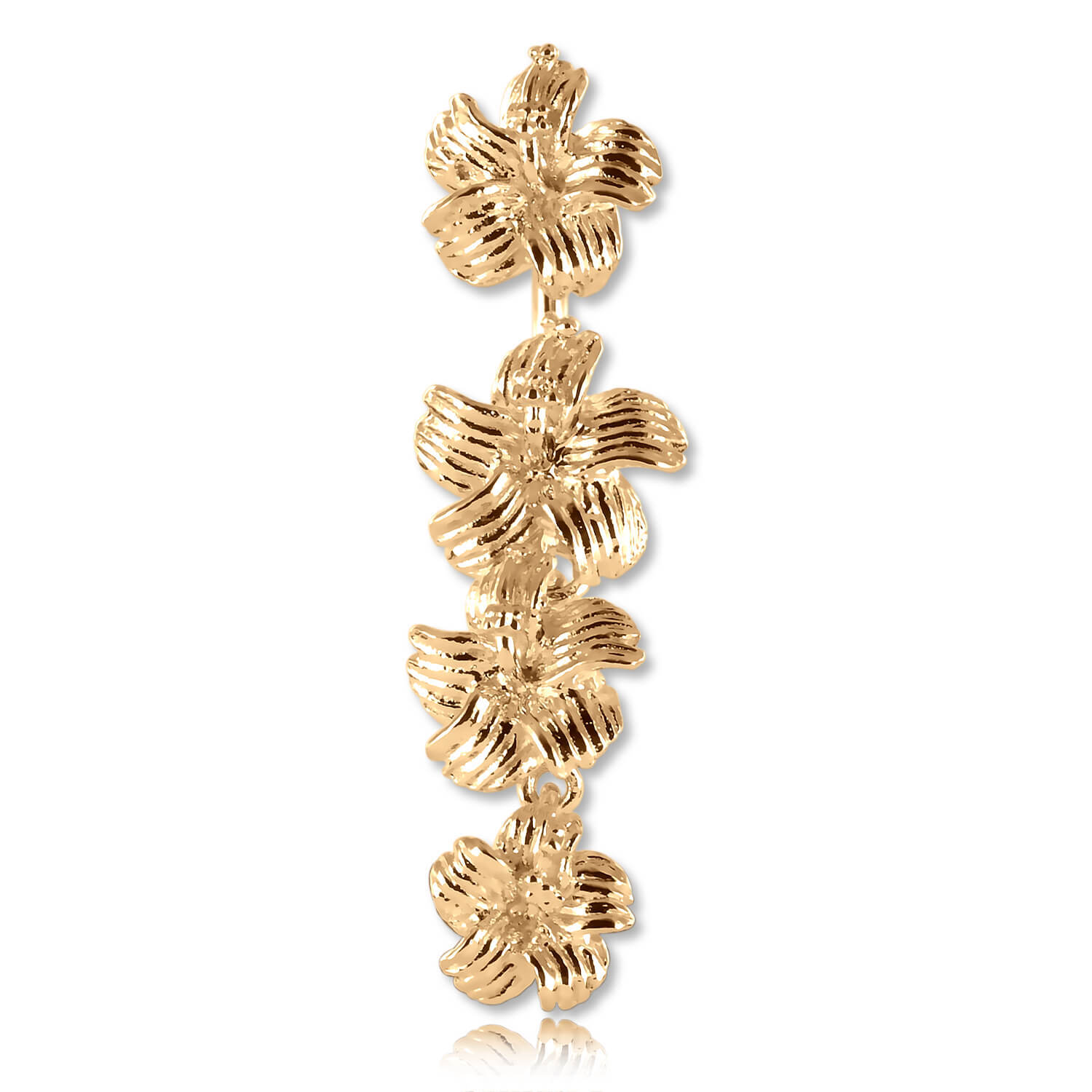 Banane nombril plaqué or fleurs passthru : idée cadeau d'anniversaire