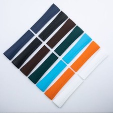 24mm Silicone Rubber Watch Band Strap Fits Breitling Superocean Automatic 46