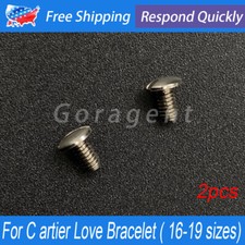 2 Pcs For C artier Love Bracelet  16-19 sizes Silver Screws Replacement Parts