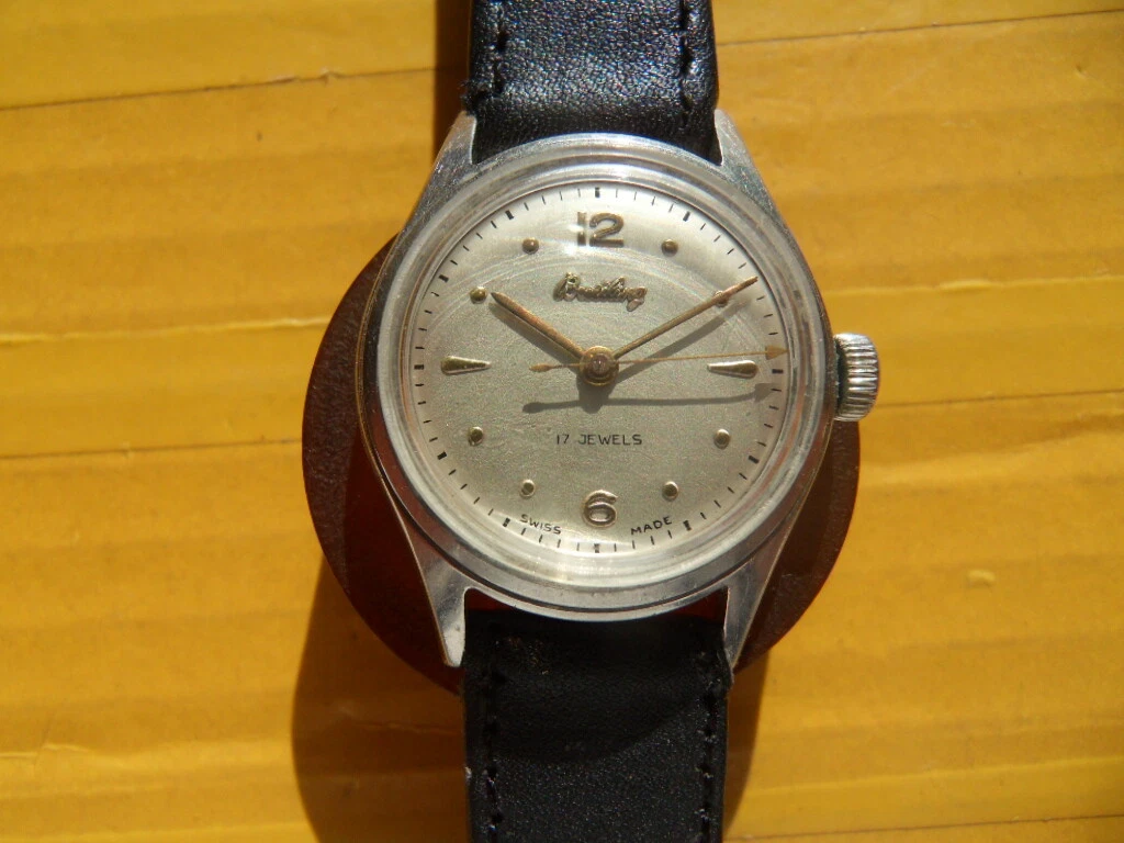 Vintage SWISS BREITLING 17 Jewels Manual Men s Watch 1951 s
