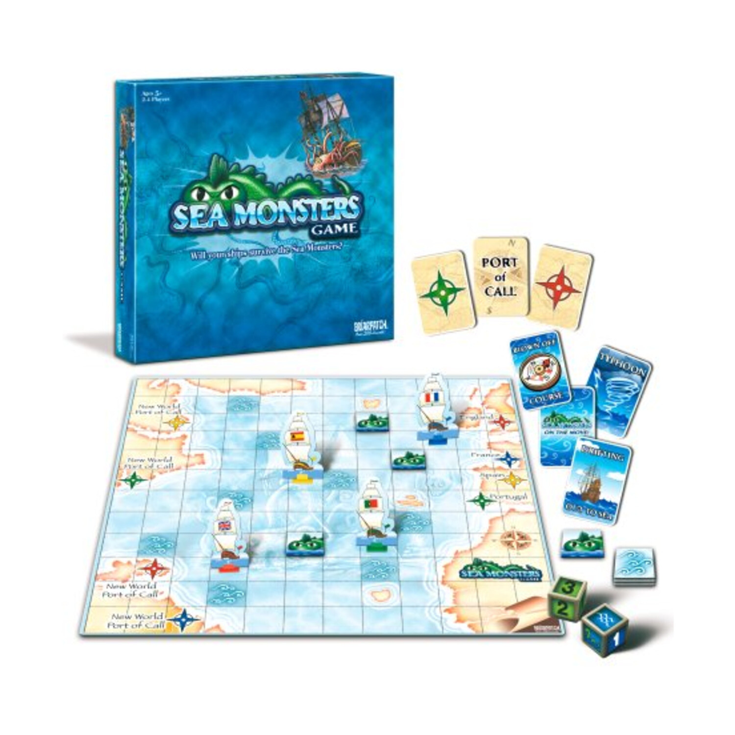 Briarpatch Boardgame Sea Monsters Box VG+