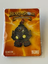 Blizzard Hearthstone Dr Boom Boombot Fireside Gathering Pin Gencon 2018 Warcraft