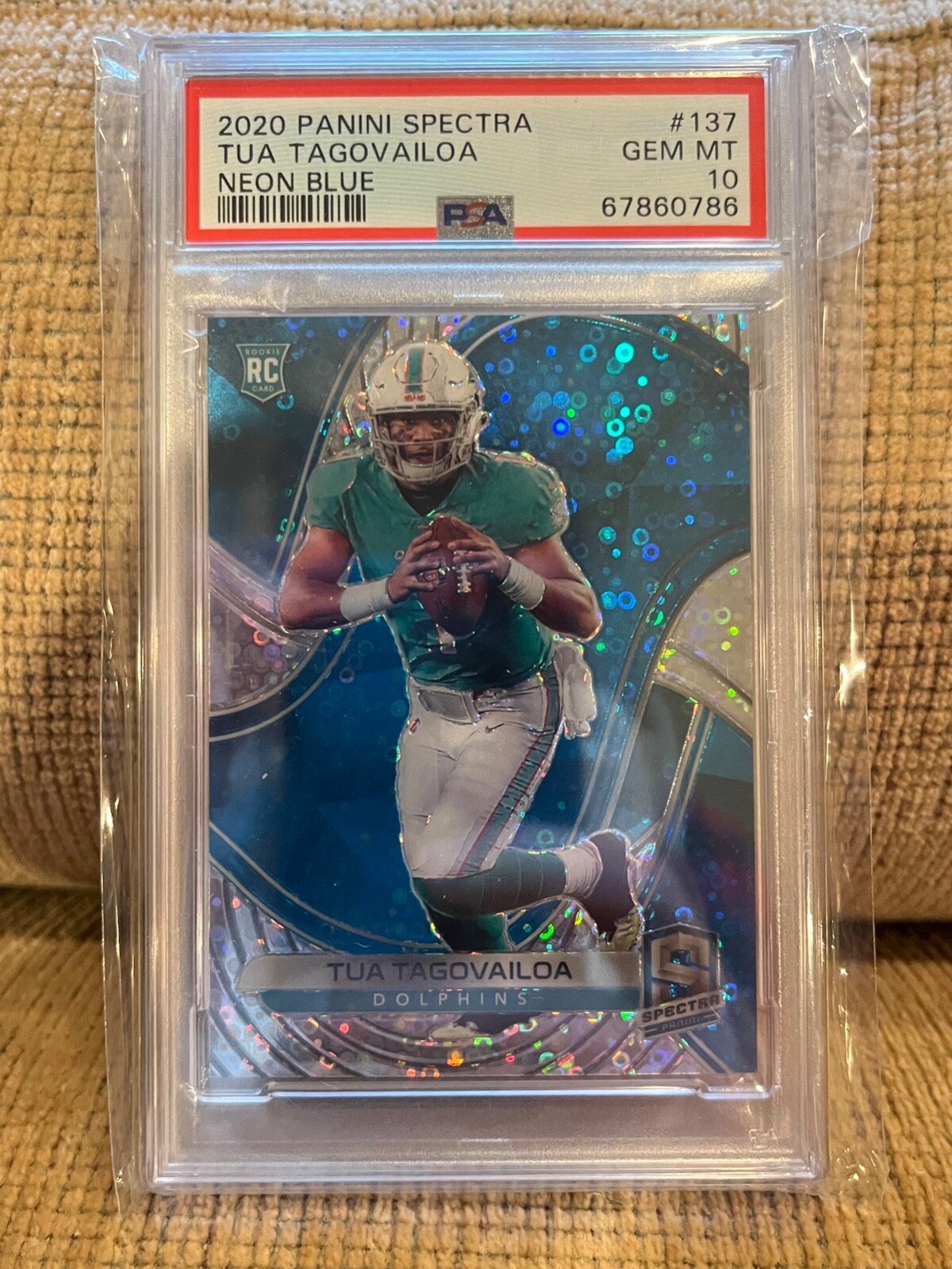 Tua Tagovailoa Panini Spectra #137 Neon Blue