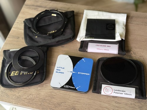 Lee 100 Filter Holder Kit + 105 CPL + 3 & 6 Stop ND + 67/82 adapter rings