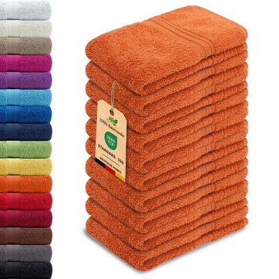 10er PACK Gästetücher 30x50 Gästetuch Gästehandtücher 100% Baumwolle 500 Gr/m²
