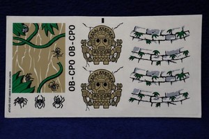 LEGO 7623 Indiana Jones Temple Escape - Stickers