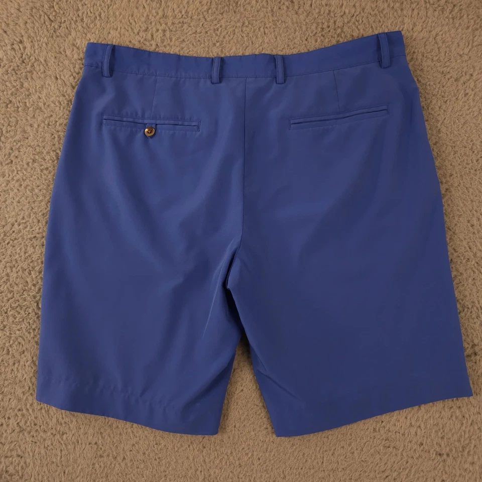 Pantalones Cortos Fairway & Greene Hombres 36 Azul Rendimiento F&G Tecnología Elastizados Golf Informales 10" Foto 2 de 4