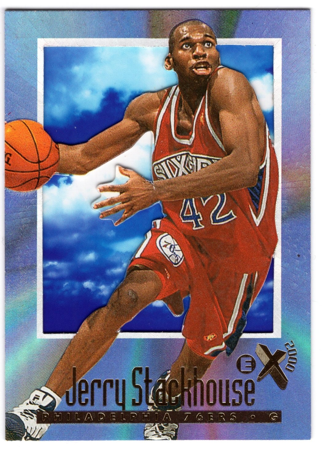 1996-97 EX-2000 JERRY STACKHOUSE CARD #54 **NM-MT** PHILADELPHIA 76ERS