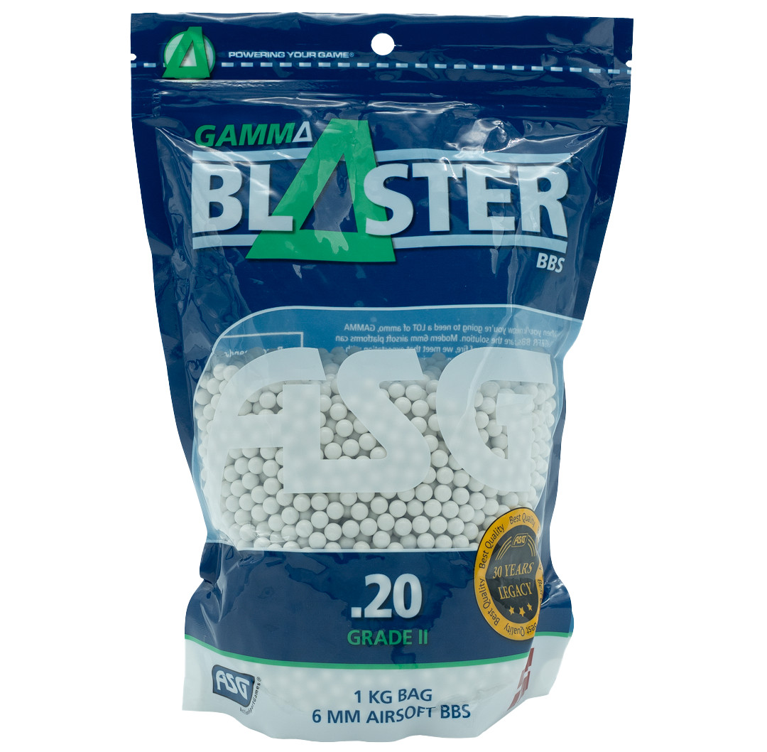 ASG Airsoft 6mm BB’s Gamma Blaster 0.20g 1kg Bag