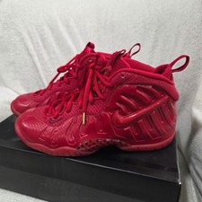 Nike Foamposite Red 644792-601 Athletic Sneaker 5Y Unisex Kids Synthetic Lace Up