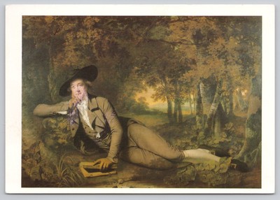 c26039 Joseph Wright of Derby Kunst Gemälde Postkarte 2003 Stempel