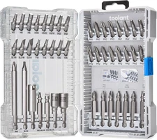Magnetic Screwdriver Bit Set, Impact Driver Bit Set, 1/4'' Hex S2 Steel Impact D