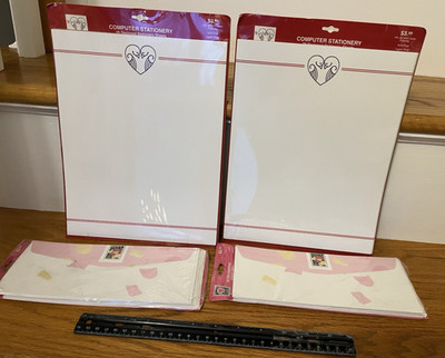 2 Packs USPS Lovebirds Stationery & 2 Pks Love Envelopes 20 Ct Ea New Old Stock