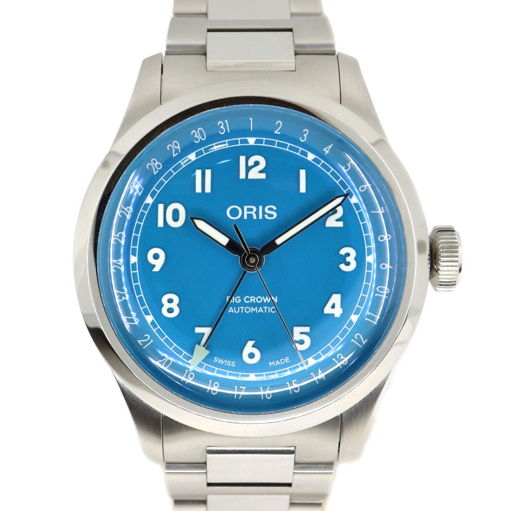 Eikou Oris Big Crown Pointer Date 01 754 7798 4065 07 8 20 06 Blue Watch SS Auto