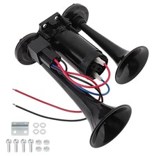 12V Electric Air Horn for Truck, 150DB Dual Trumpets Super Loud Electric Car