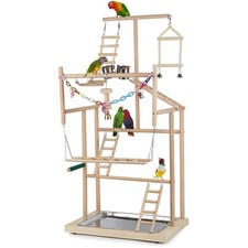 Non-Toxic 4-Level Bird Gym Playstand - Perfect for Interactive Play  Training