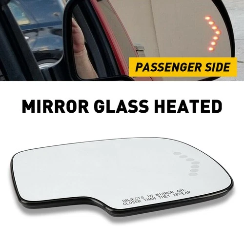 Exterior Mirror Signal Heated Glass Right Side For 2005-06 Chevy Silverado 1500