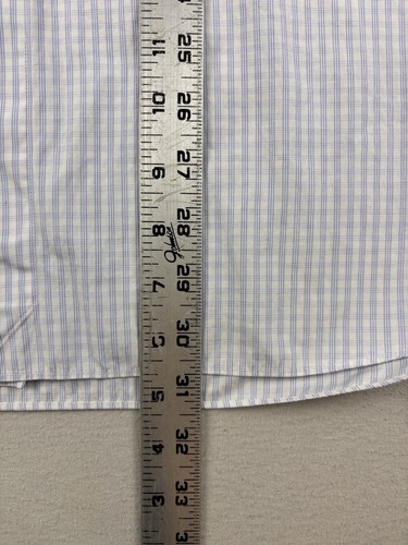 Ermenegildo Zegna Hemd Herren Größe 42 16 1/2 blau kariert kariert Knopfleiste Freizeit - Bild 9 von 9