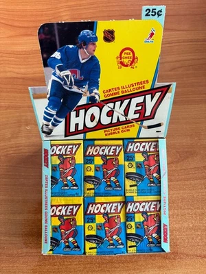 vintage 1983-1984 OPC O-PEE-CHEE HOCKEY CARDS WAX PACK from RECENTLY OPENED BOX