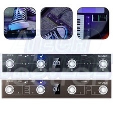 Rechargeable For MIDI Footswitch Controller With 4 Buttons For Easy Control