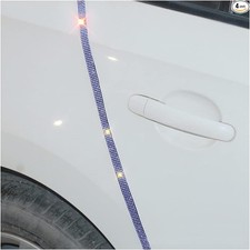 4PCS Car Door Edge Guards Protector, Auto Side Door Anti-Collision Color: Blue