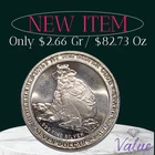 25.2gr .999 Silver $7 Seven Dollar Prospector Miner Silver Club Hotel & Casino