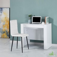 CONSOLLE ALLUNGABILE BIANCO 50/300X90XH 75 CM TAVOLO ALLUNGABILE SCRIVANIA