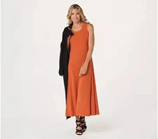Attitude by Renee Petite Sleeveless Maxi Dress Ginger Petite Medium A382809