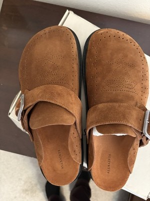 ALLSAINTS Randal Mule Tan Suede Buckle Men display picture 1