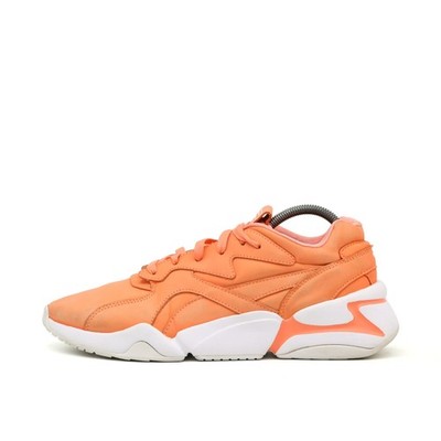 PUMA Damen Thunder Spectra Sneaker Orange Wildleder/Mesh Top Atmungsaktiv EU 40
