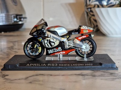 Aprilia RS3 Regis Laconi 2002 Diecast Rennmotorrad Modell Maßstab 1:24 