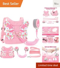 Toddler Leash for Kids-Baby Child Harness with Anti Lost Wrist Link for