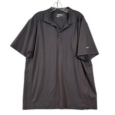 Nike Golf Tour Performance Dri-FIT Polo Shirt Mens XL Charcoal Gray Short Sleeve