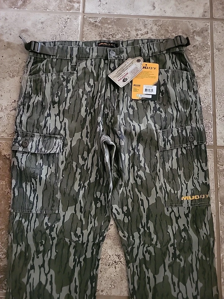 Pantalones ligeros Muddy Outdoors TRX para hombre Mossy Oak Bottomland grandes Foto 2 de 4