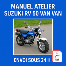 Manuel Atelier Suzuki RV 50 Van Van 1970-1980 Revue Technique Moto RMT CD PDF