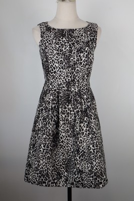 MAX & CO DAMEN KLEID GR. M DAMEN CASUAL VINTAGE KLEID ANIMALIER TASCHE