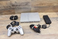 Sony PS2 Slim Silver SCPH-79001 - Tested, Cleaned, Working - Good Condition