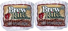 Brew Rite 4 Cup Coffee Basket Disposable Filters Paper 400 Count