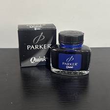 Parker - Bottled Ink - Quink Bottle for Fountain Pens 57ml - Blue Blank