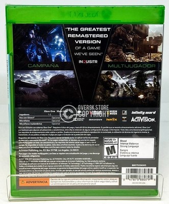 Call of Duty Modern Warfare Remastered - Xbox One - Brand New
