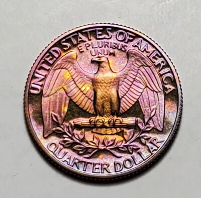 TONED 1981 S WASHINGTON QUARTER PROOF UNC #C2880